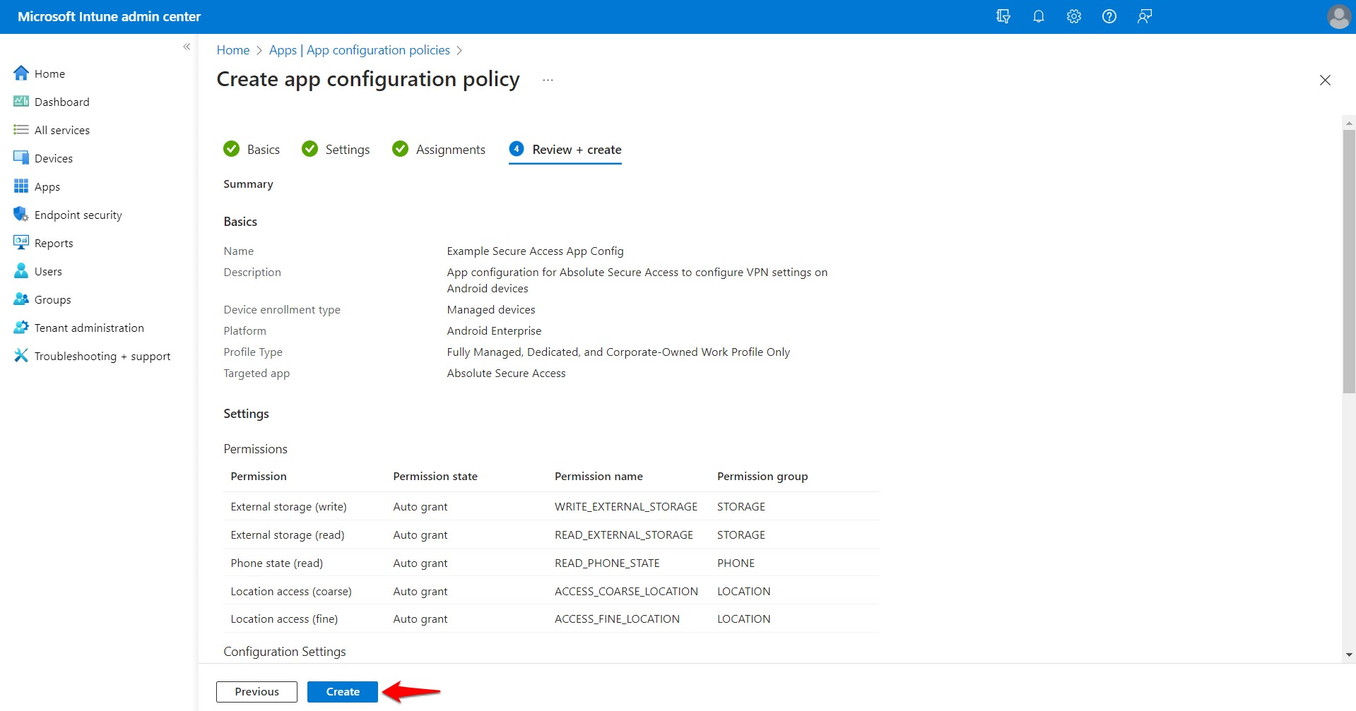Android: Intune - Creating a Per-App VPN Profile with Certificate ...