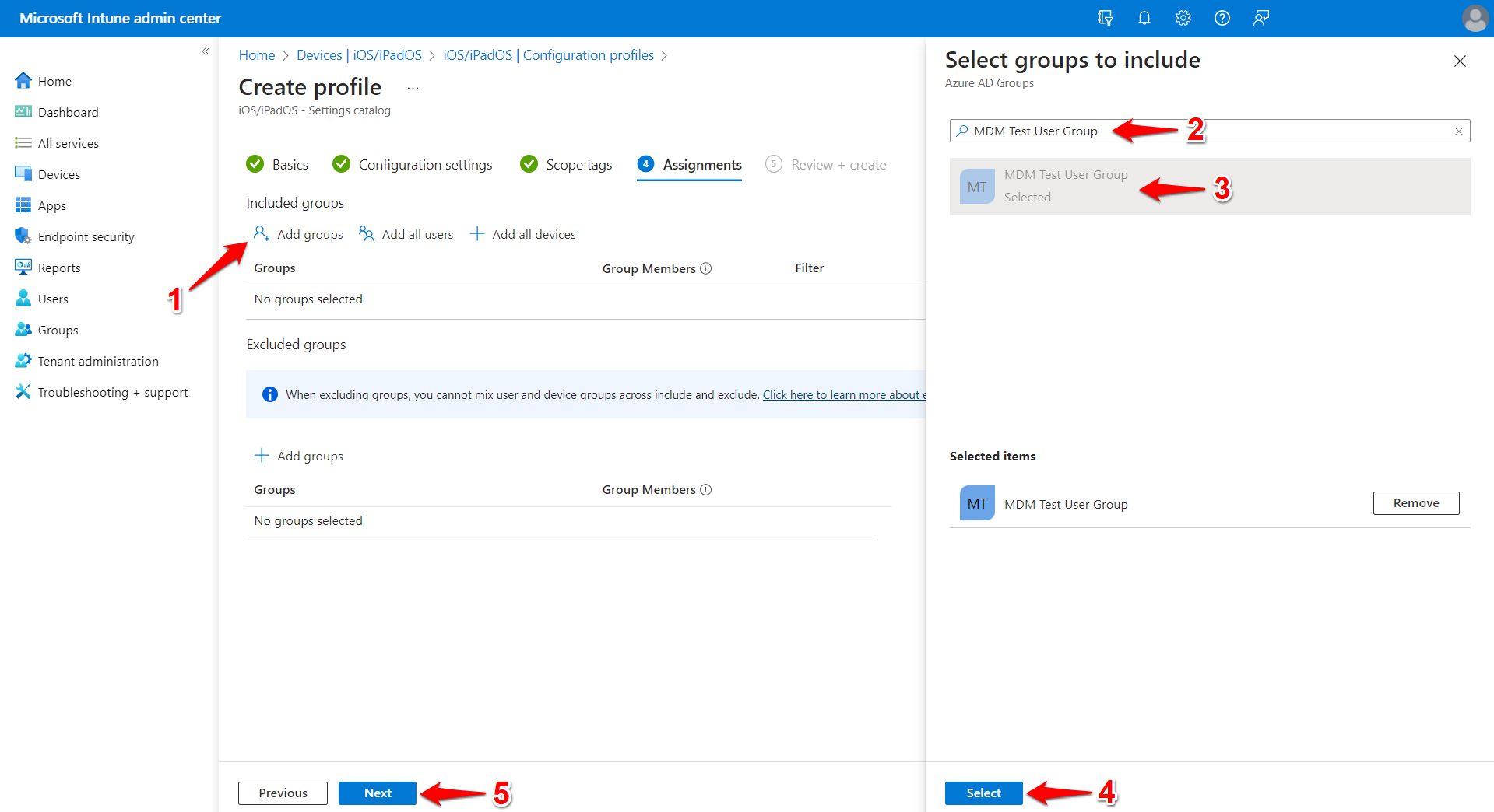 iOS/iPadOS: Intune - Creating a Content Filter Profile for Absolute ...