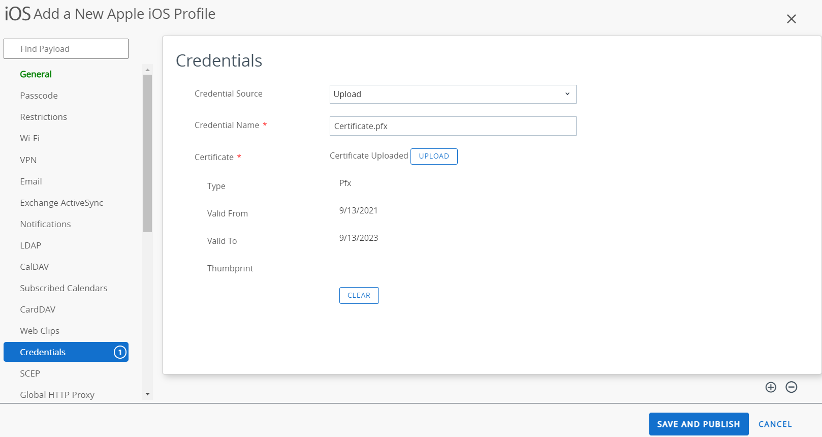 iOS/iPadOS: Workspace ONE - Creating a Per-App VPN Profile