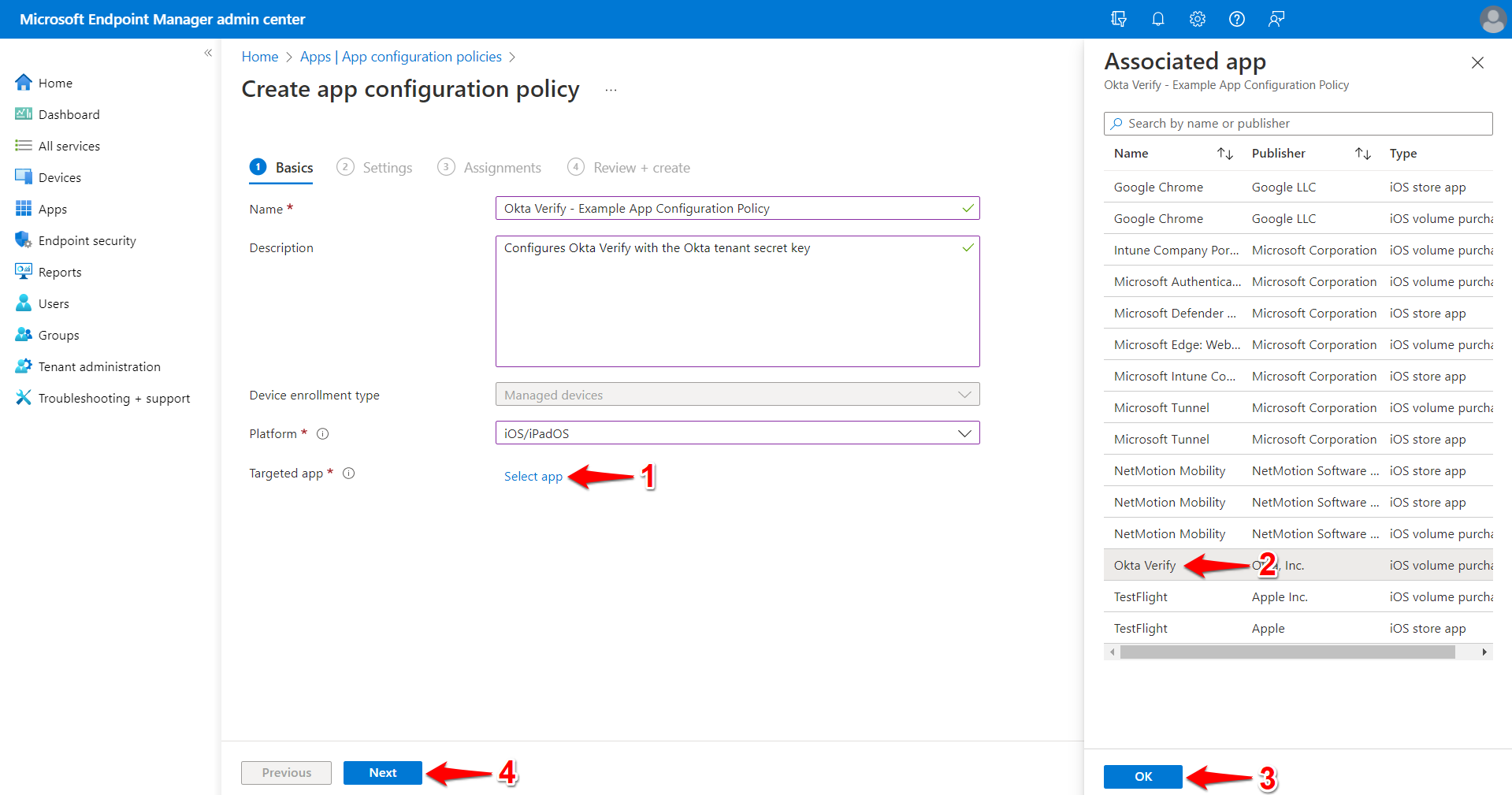 iOS/iPadOS: Intune - Creating a User Initiated VPN Profile with Okta ...