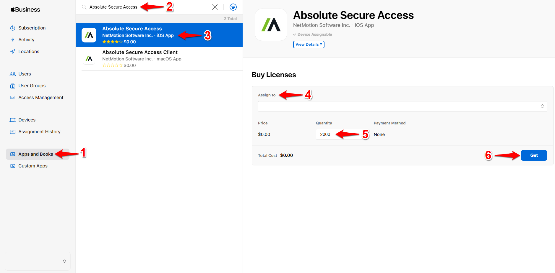 iOS/iPadOS: Intune - Deploying Absolute Secure Access