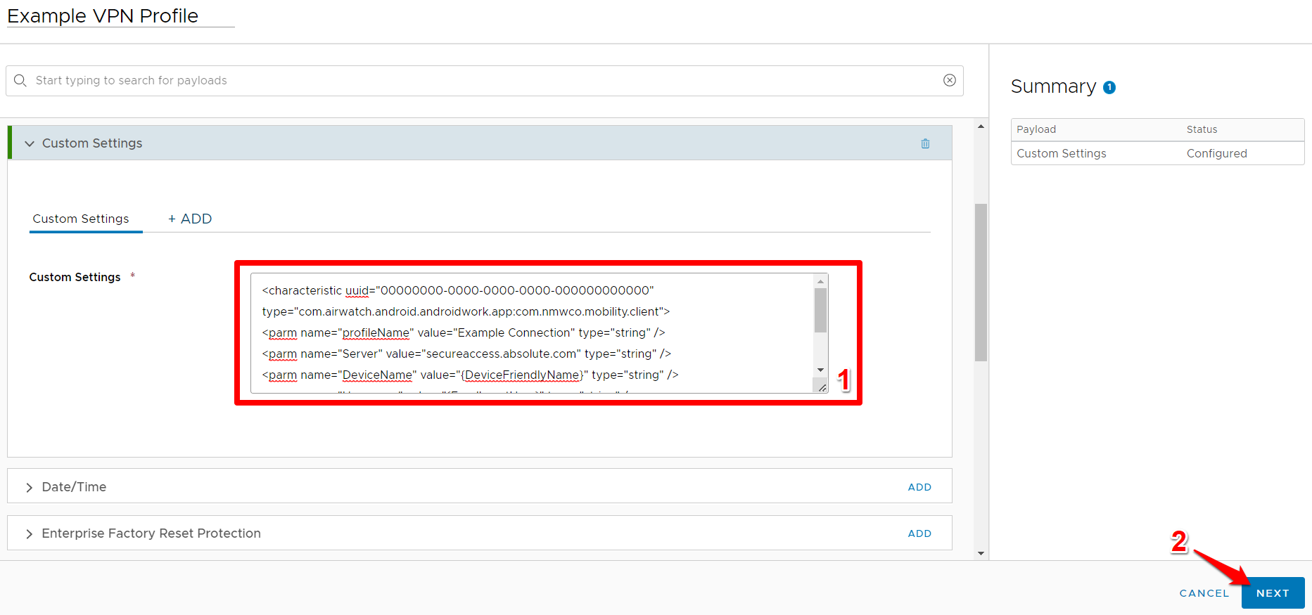 Android: Workspace ONE - Creating an Always-On Per-App VPN Profile with ...