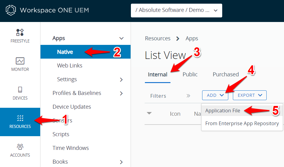Android: Workspace ONE - Deploying Absolute Secure Access