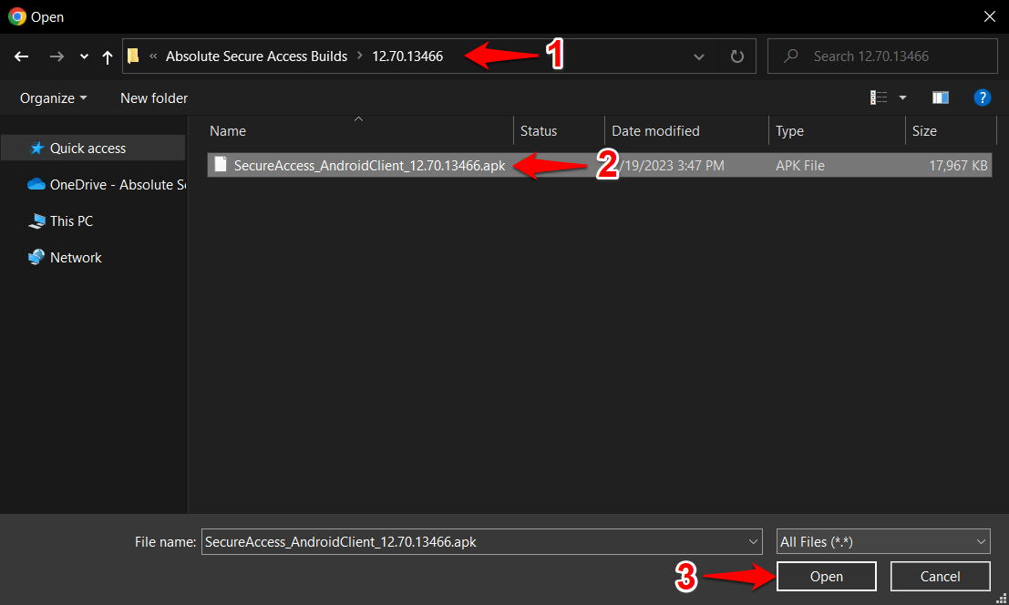 Android: Workspace ONE - Deploying Absolute Secure Access