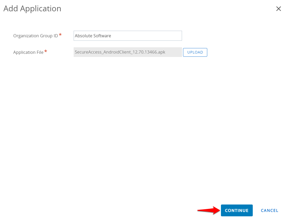 Android: Workspace ONE - Deploying Absolute Secure Access