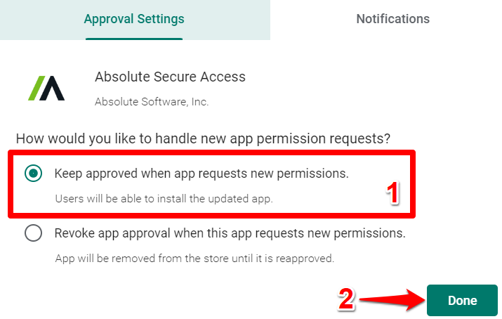 Android: Workspace ONE - Deploying Absolute Secure Access