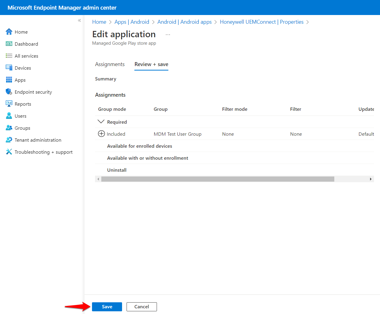 Intune: Android - Using Honeywell UEMConnect to Set Draw Over Other ...
