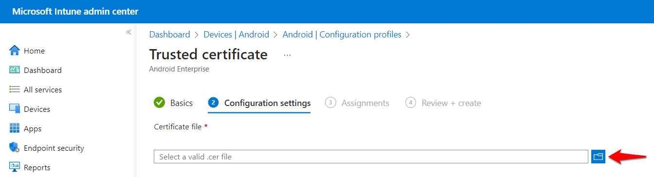 Android: Intune - Preparing an Android Device for Use with Secure Web ...