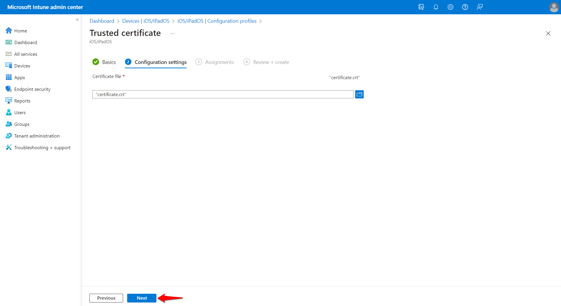 iOS/iPadOS: Intune - Preparing a Supervised iOS Device for Use with ...