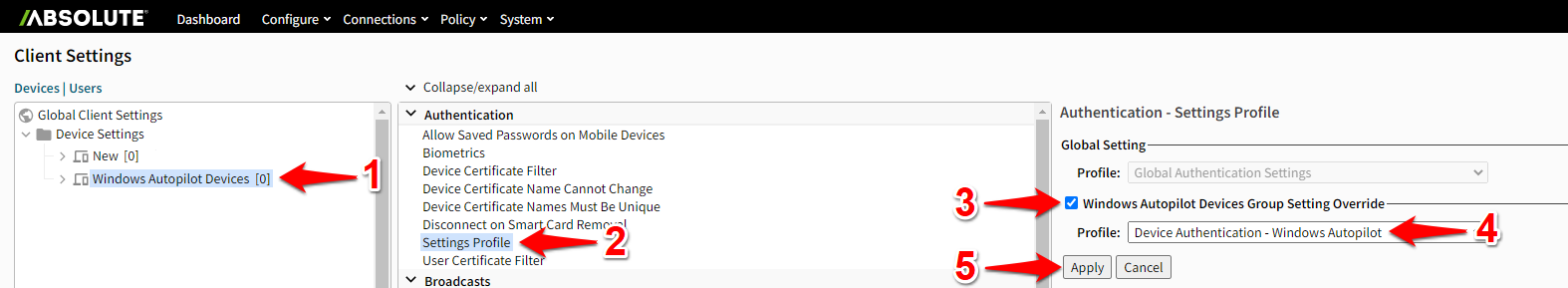 Windows: Intune - Configuring Absolute Secure Access for use with ...