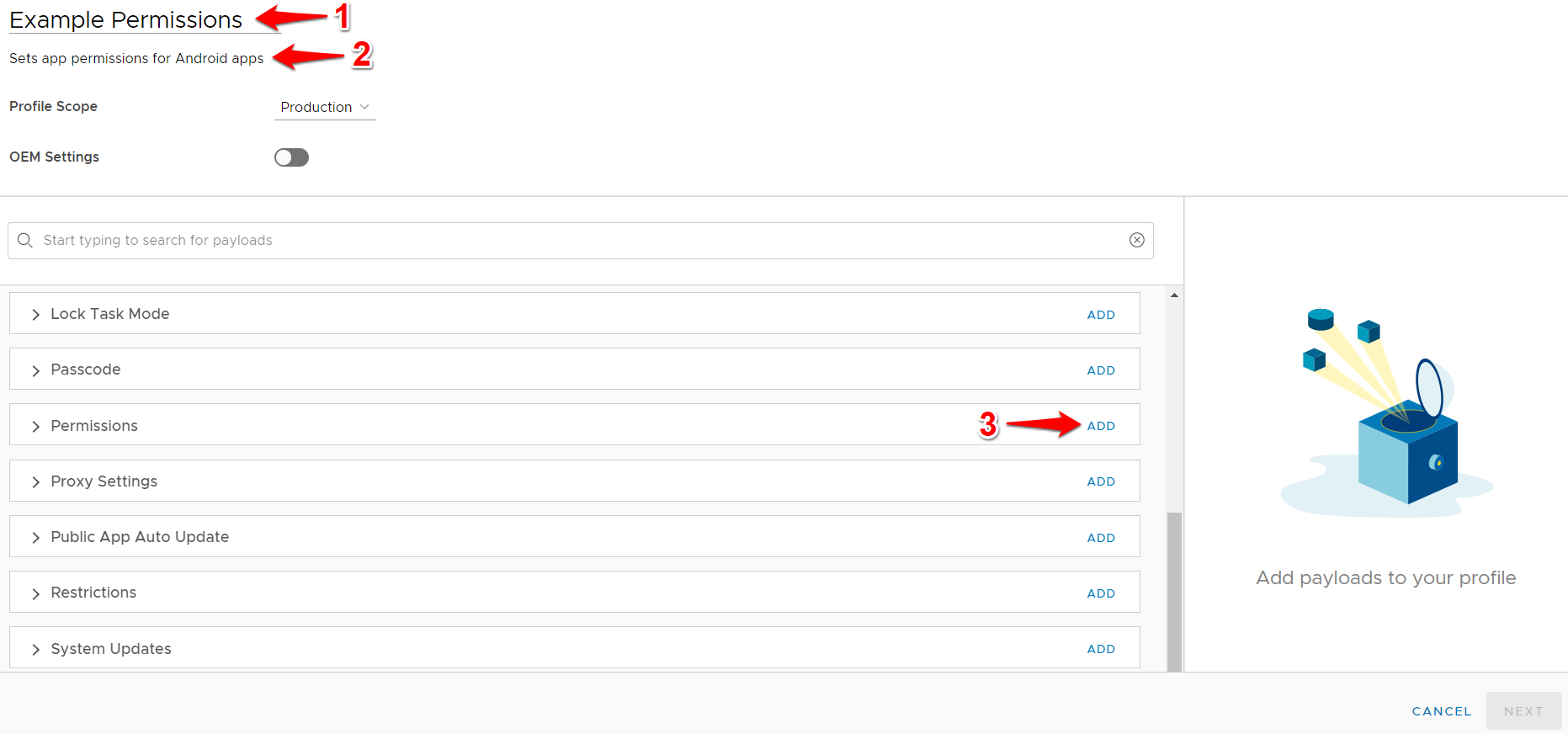 Android: Workspace ONE - Setting Permissions for Absolute Secure Access