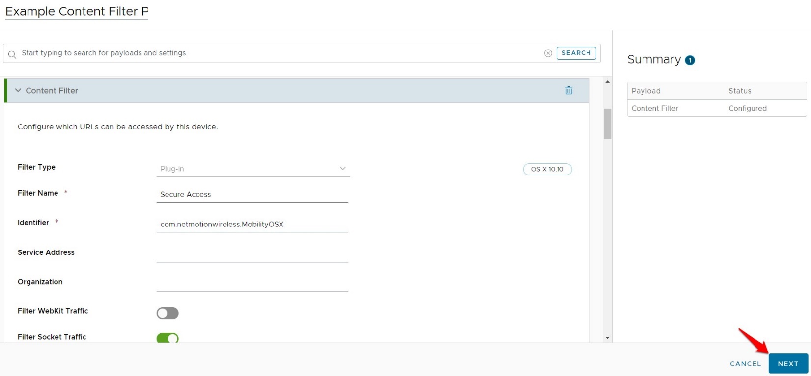 macOS: Workspace ONE - Configuring Supporting Profiles for the Secure ...