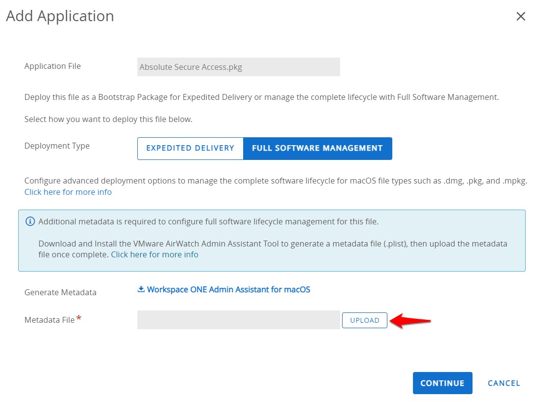 macOS: Workspace ONE - Deploying the Absolute Secure Access System ...
