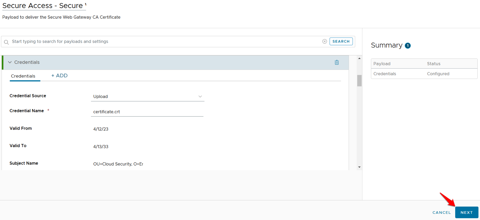 macOS: Workspace ONE - Preparing a macOS Device for Use with Secure Web ...
