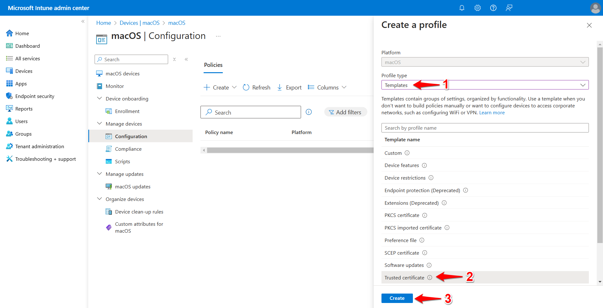 macOS: Intune - Preparing a macOS Device for Use with Secure Web Gateway