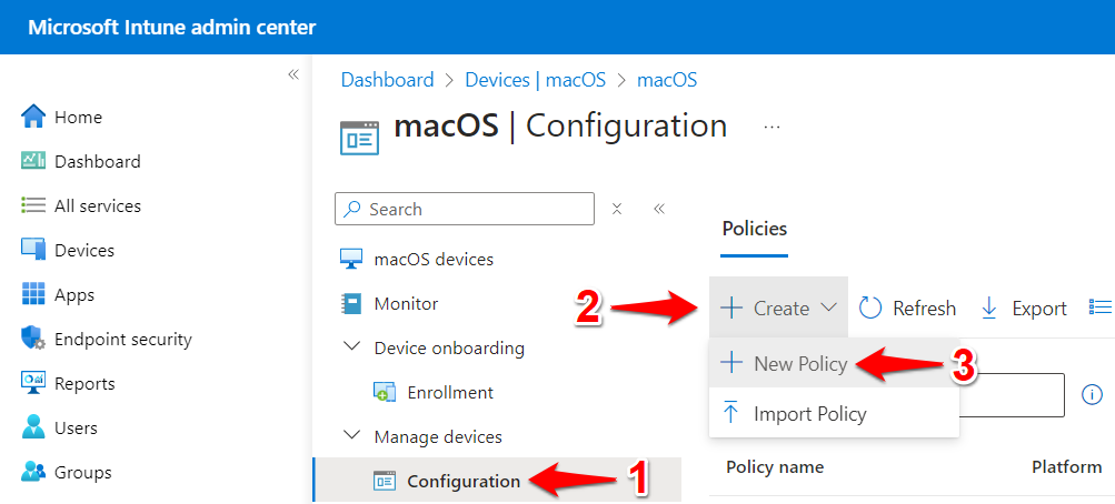 macOS: Intune - Preparing a macOS Device for Use with Secure Web Gateway