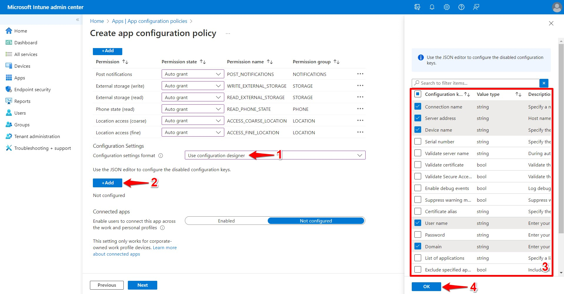Android: Intune - Creating a User Initiated VPN Profile with Username ...