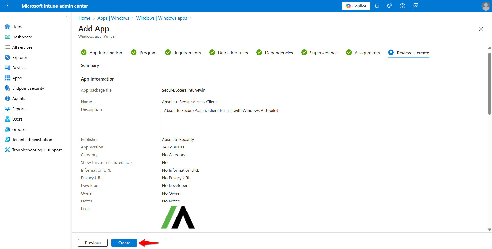 Windows: Intune - Configuring Absolute Secure Access for use with ...