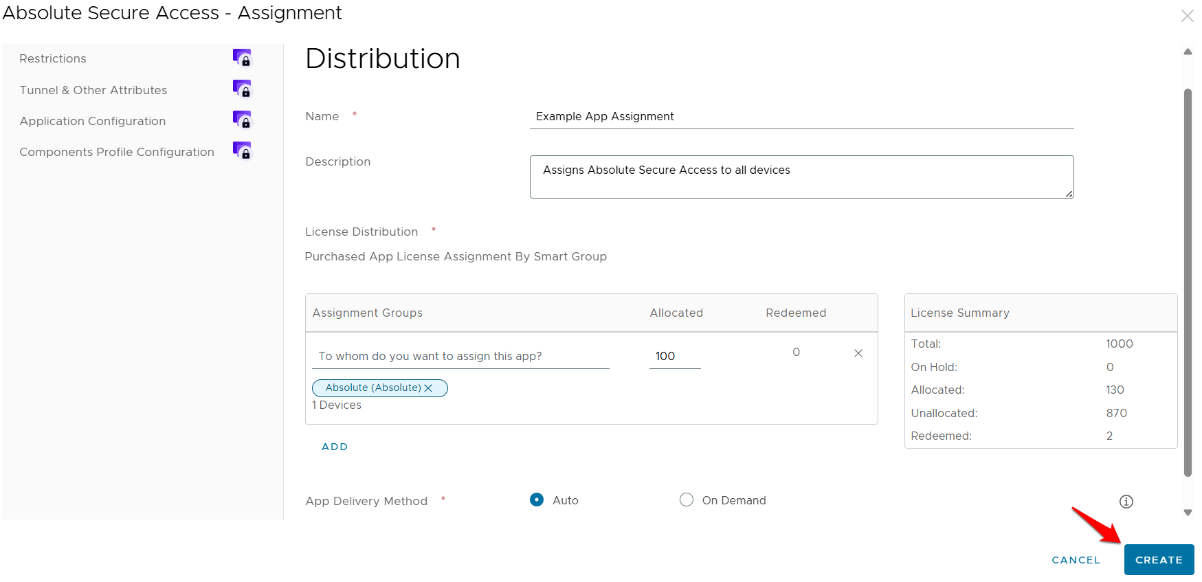 iOS/iPadOS: Workspace ONE - Deploying Absolute Secure Access